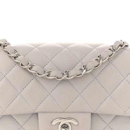 Chanel Lambskin Quilted Mini Rectangular Flap Grey 8 of 12