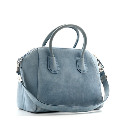 Givenchy Nubuck Small Antigona Blue 3 of 12