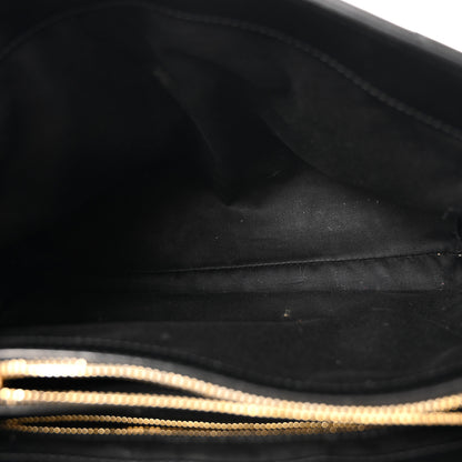 Saint Laurent Calfskin Y Quilted Monogram Medium Loulou Chain Satchel Black 4 of 14