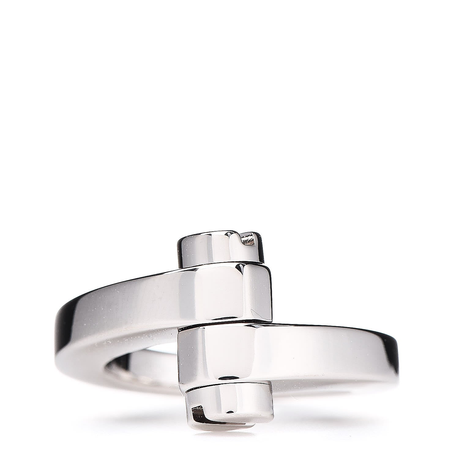 Cartier 18K White Gold Menotte Ring 47 4 1 of 6