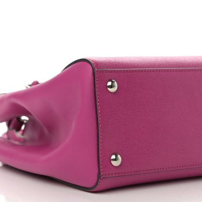 Fendi Vitello Elite Petite 2Jours Tote Magenta 8 of 9