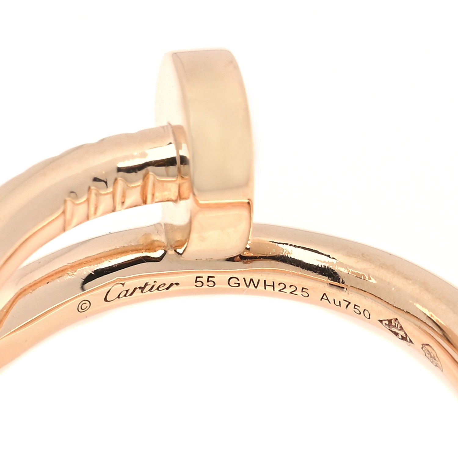 Cartier 18K Pink Gold Juste Un Clou Ring 55 7.25 4 of 5