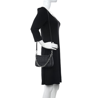 MCM Visetos Mini Aren Chain Crossbody Bag Black 2 of 11