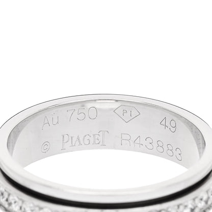 Piaget 18K White Gold Diamond Possession Wedding Band Ring 49 5 4 of 5