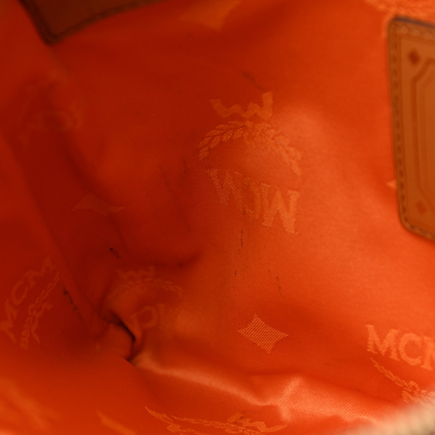 MCM Visetos Mini Pouch Cognac 8 of 8