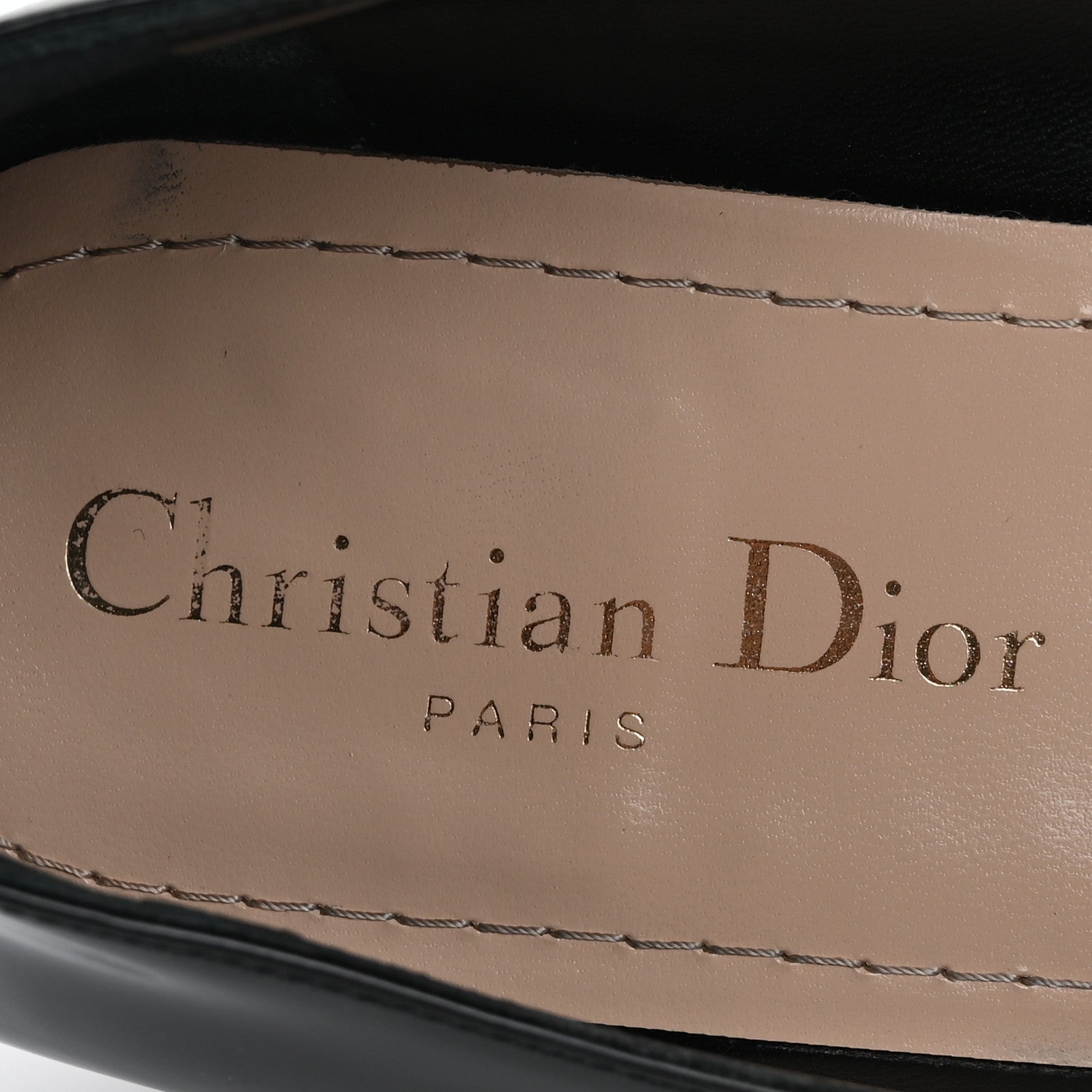 Christian Dior Patent Square Mary-Jane Pumps 40 Black 7 of 13