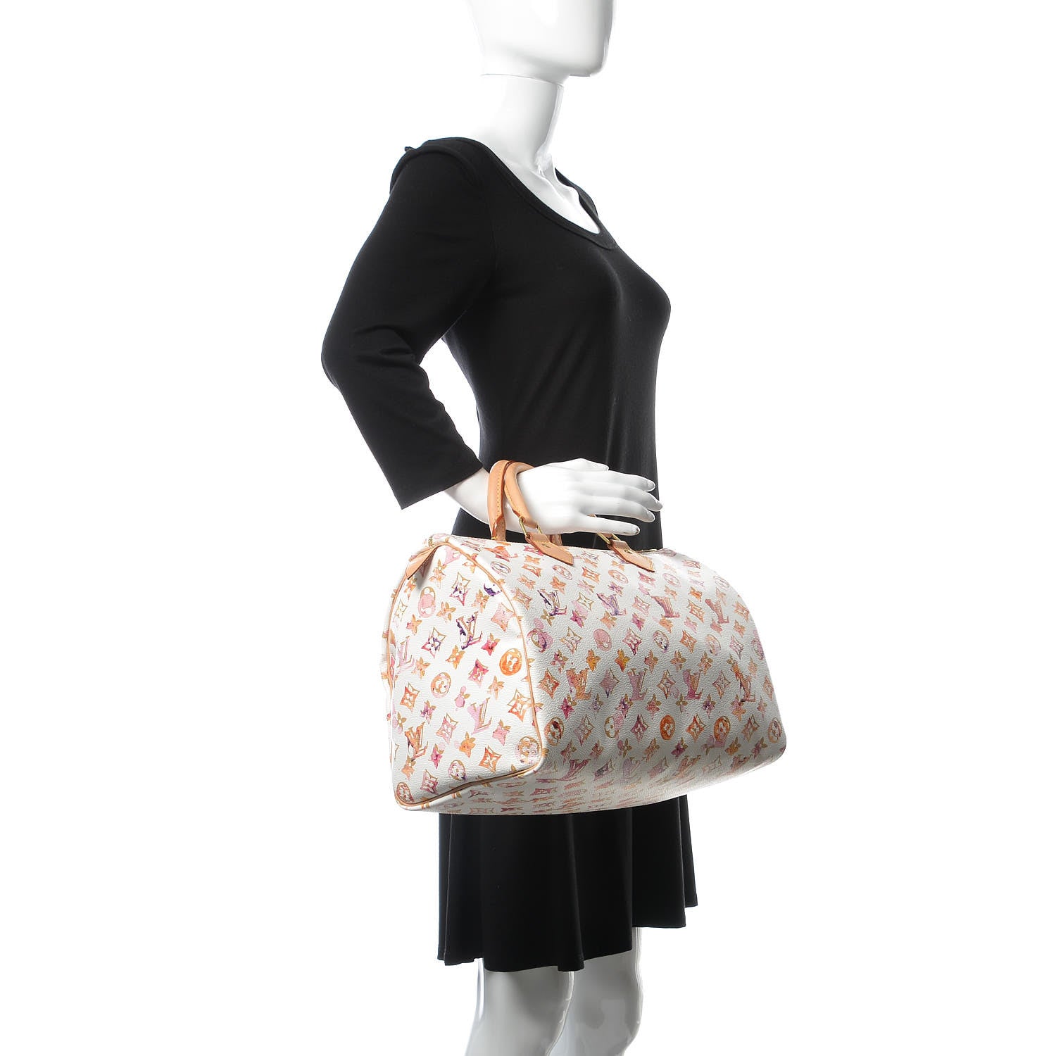 Louis Vuitton Watercolor Aquarelle Speedy 35 White 2 of 7