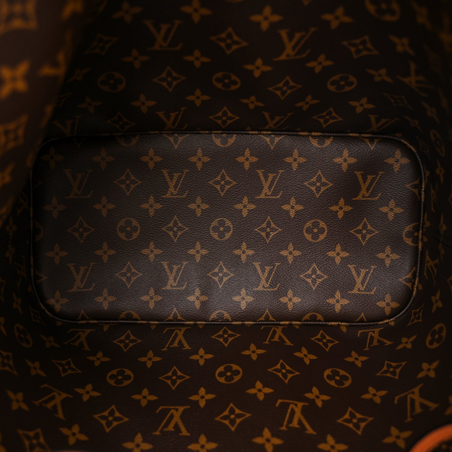 Monogram Calfskin Neo Neverfull Inside Out MM Tan