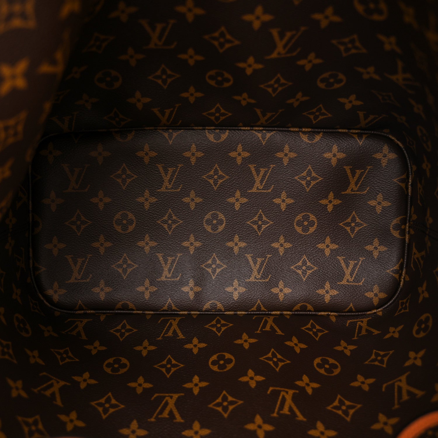 Louis Vuitton Monogram Calfskin Neo Neverfull Inside Out MM Tan 9 of 17