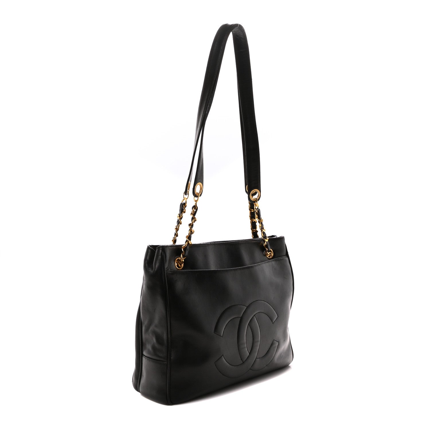 Chanel Lambskin Flap Shoulder Bag Black 2 of 10