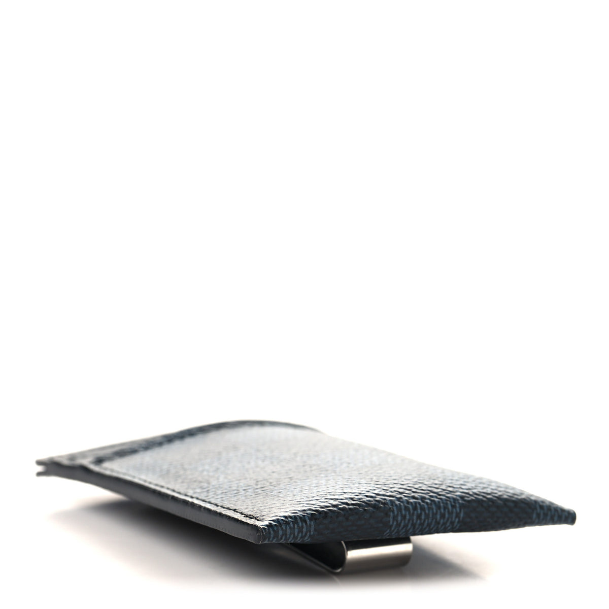Damier Cobalt Pince Card Holder Bill Clip