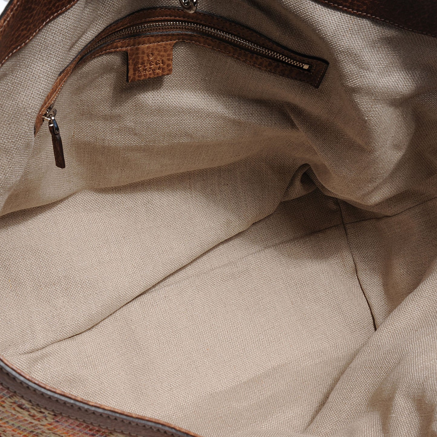Straw Libeccio Monogram Large Sunset Tote Multicolor
