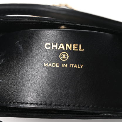 Chanel Shiny Crumpled Calfskin Quilted Nano 31 Shopping Bag Black 7 of 11