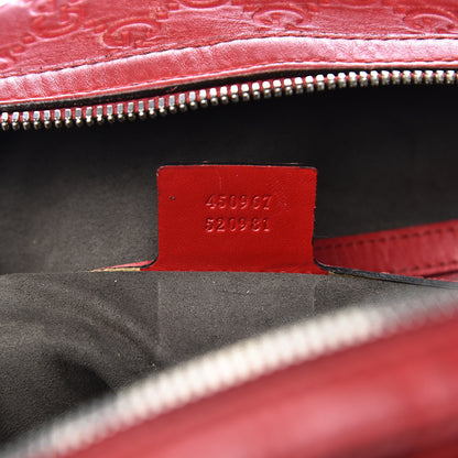 Gucci Guccissima Signature Small Day Backpack Hibiscus Red 7 of 20