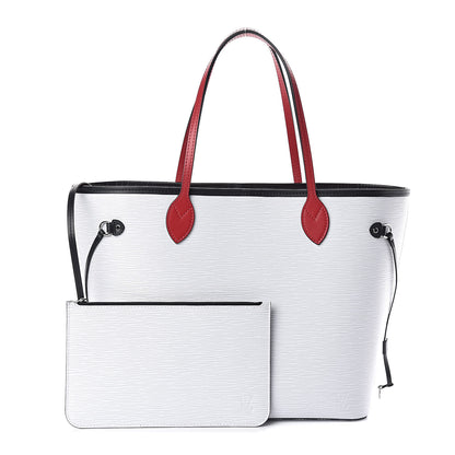 Louis Vuitton Epi Neverfull MM White Scarlet Black 1 of 9