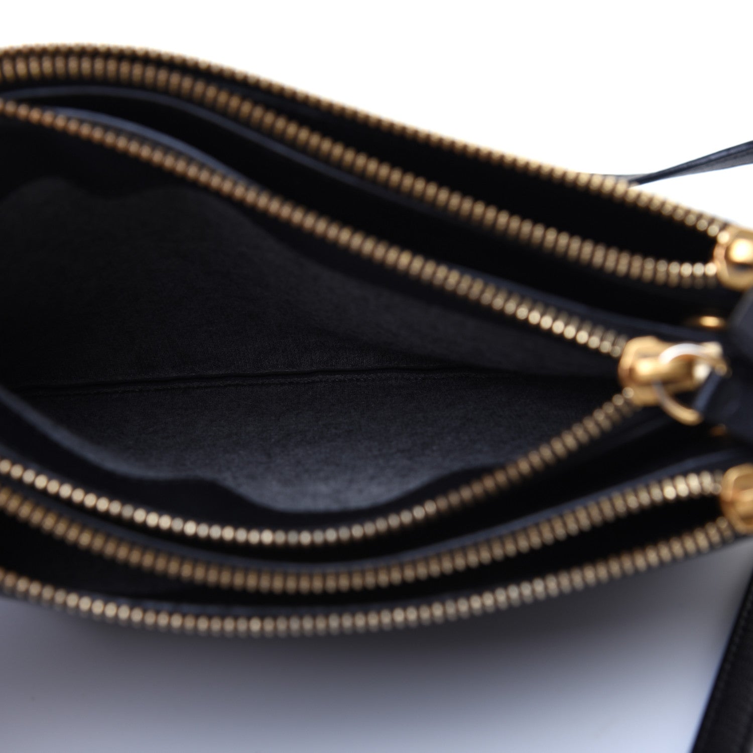 Celine Lambskin Small Trio Crossbody Bag Black 7 of 19