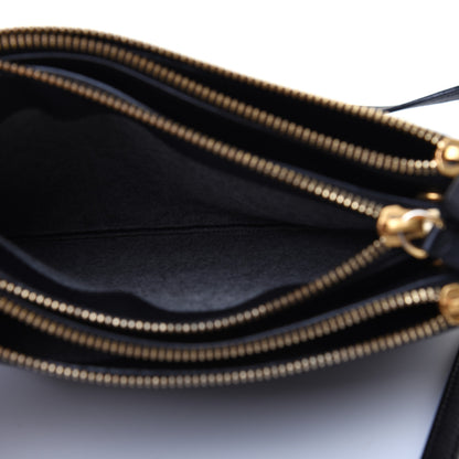 Celine Lambskin Small Trio Crossbody Bag Black 7 of 19