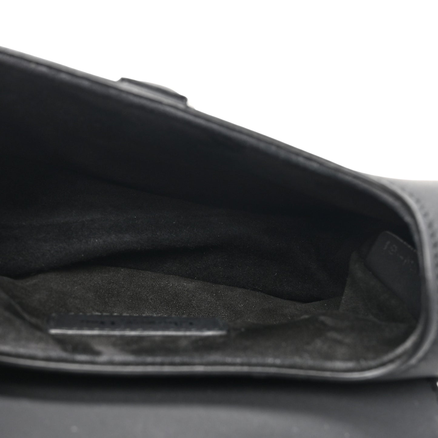 Ultra Matte Calfskin Mini Saddle Bag Black