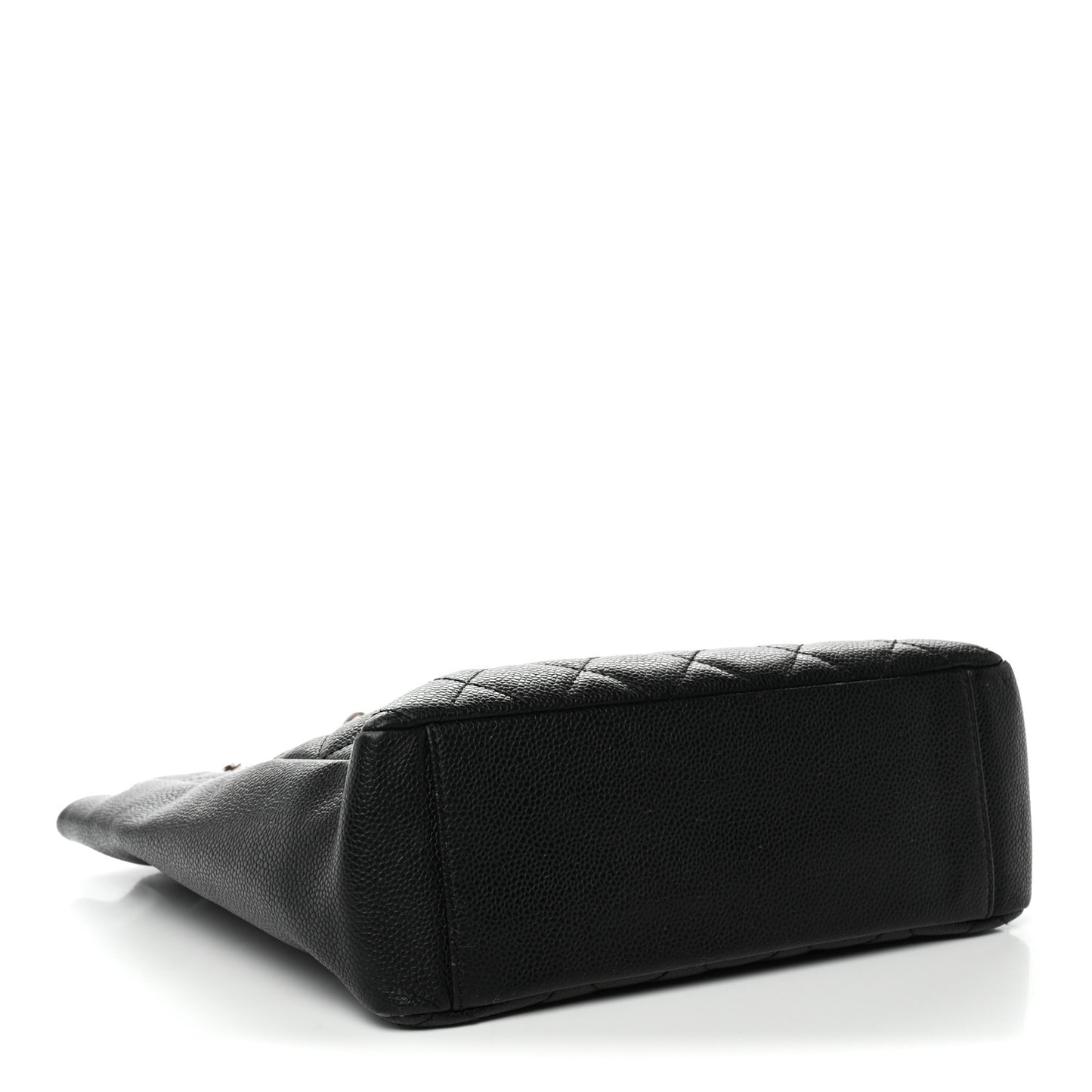 Caviar Quilted Petit Shopping Tote PST Black