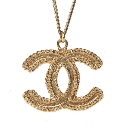 Chanel CC Necklace Matte Gold 3 of 5