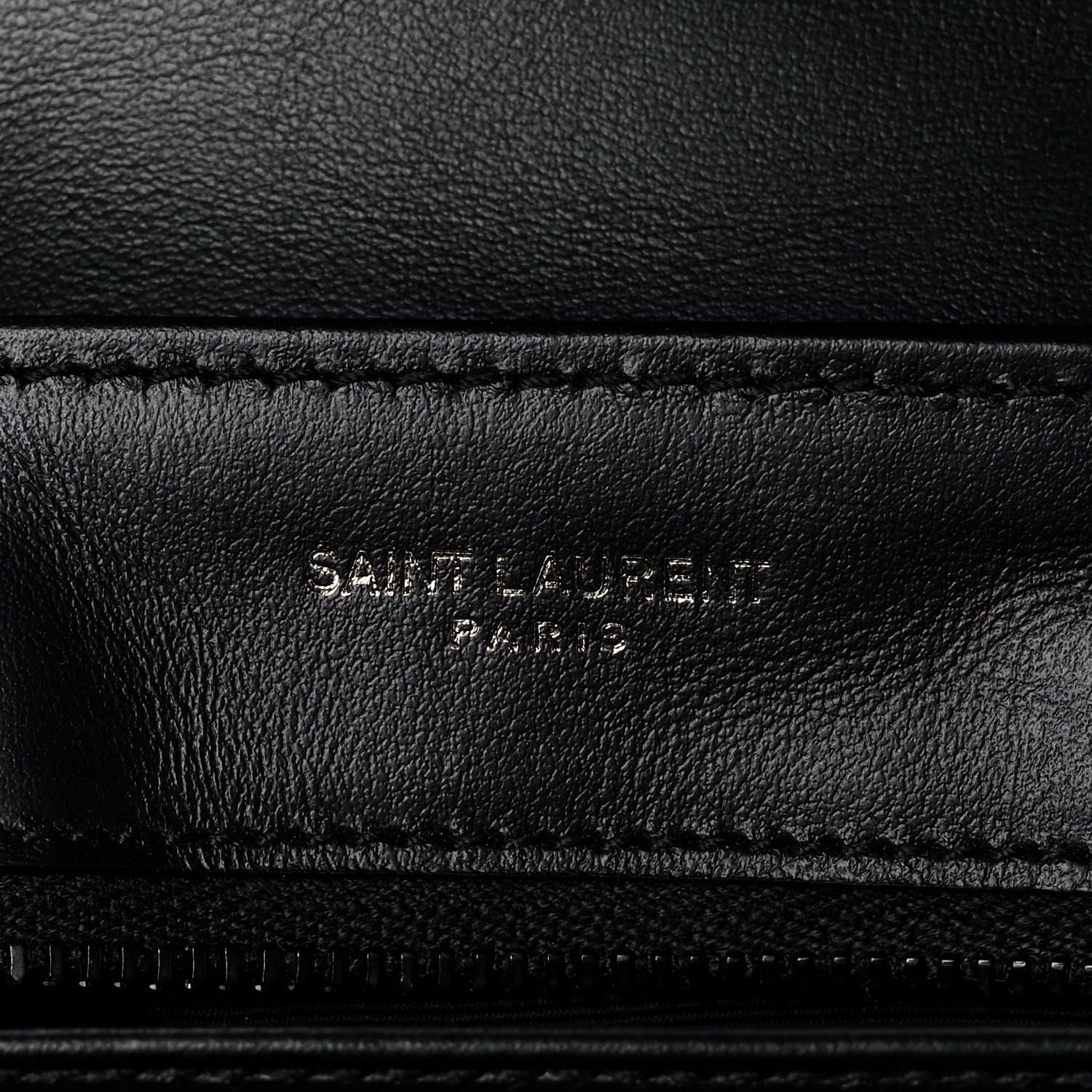 Saint Laurent Calfskin Y Quilted Monogram Toy Loulou Crossbody Bag Black 6 of 12