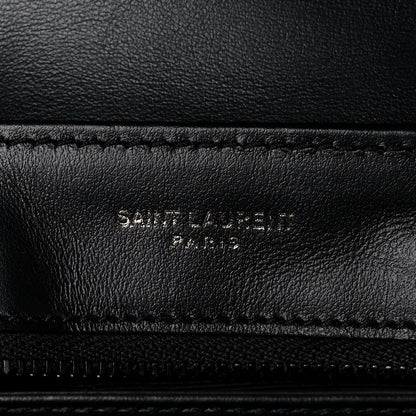 Saint Laurent Calfskin Y Quilted Monogram Toy Loulou Crossbody Bag Black 6 of 12
