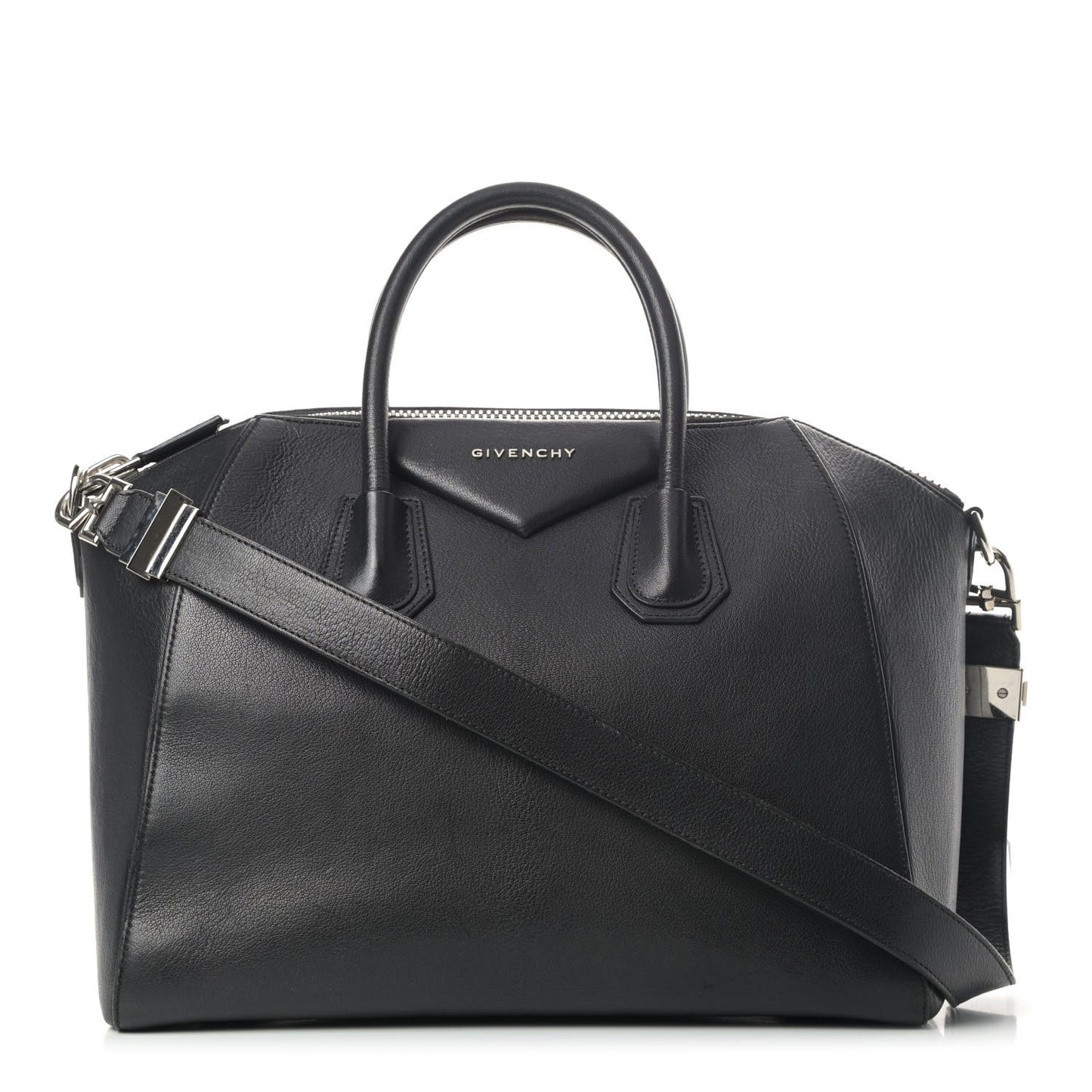Sugar Goatskin Medium Antigona Black
