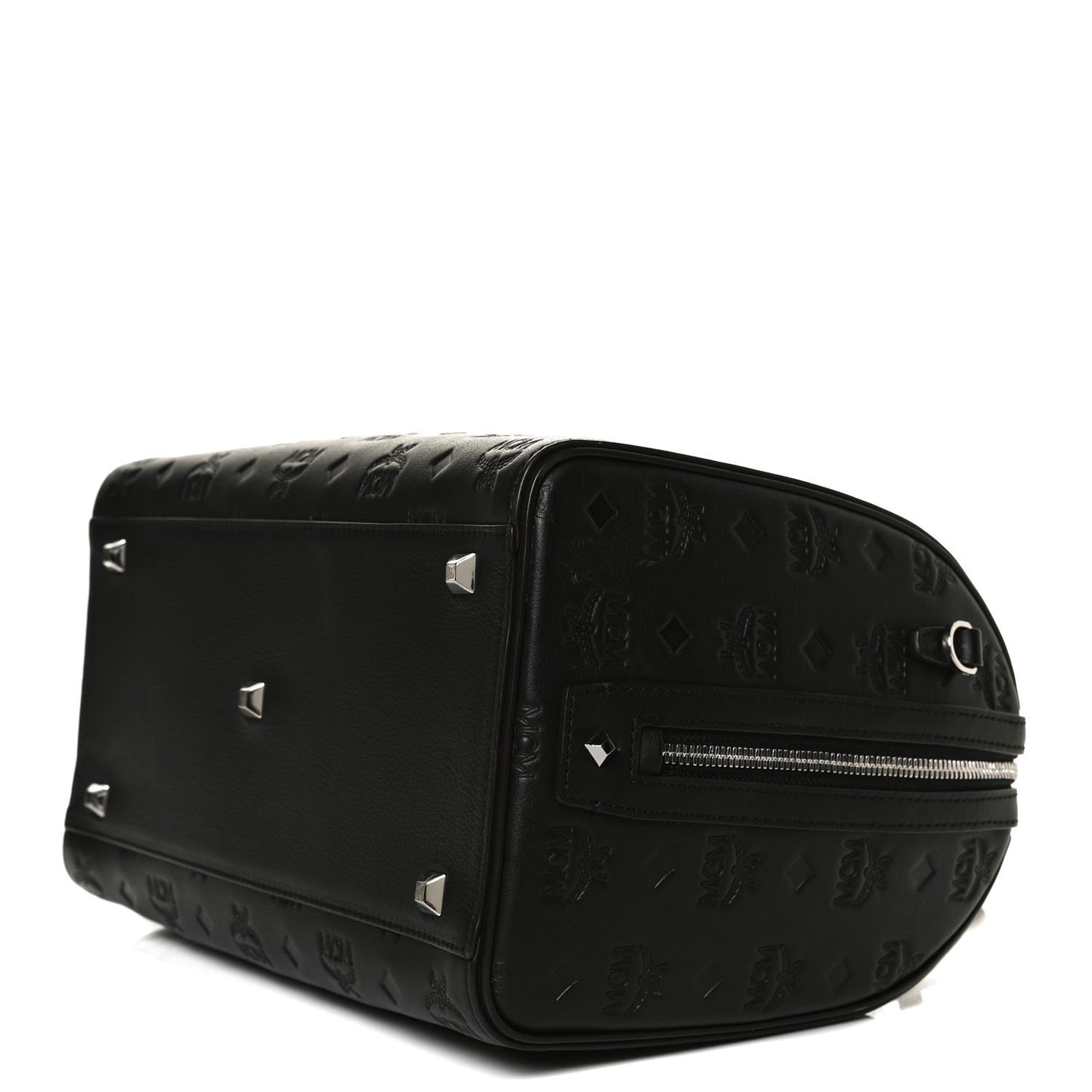Calfskin Ottomar Monogram Essential Boston Bag Black