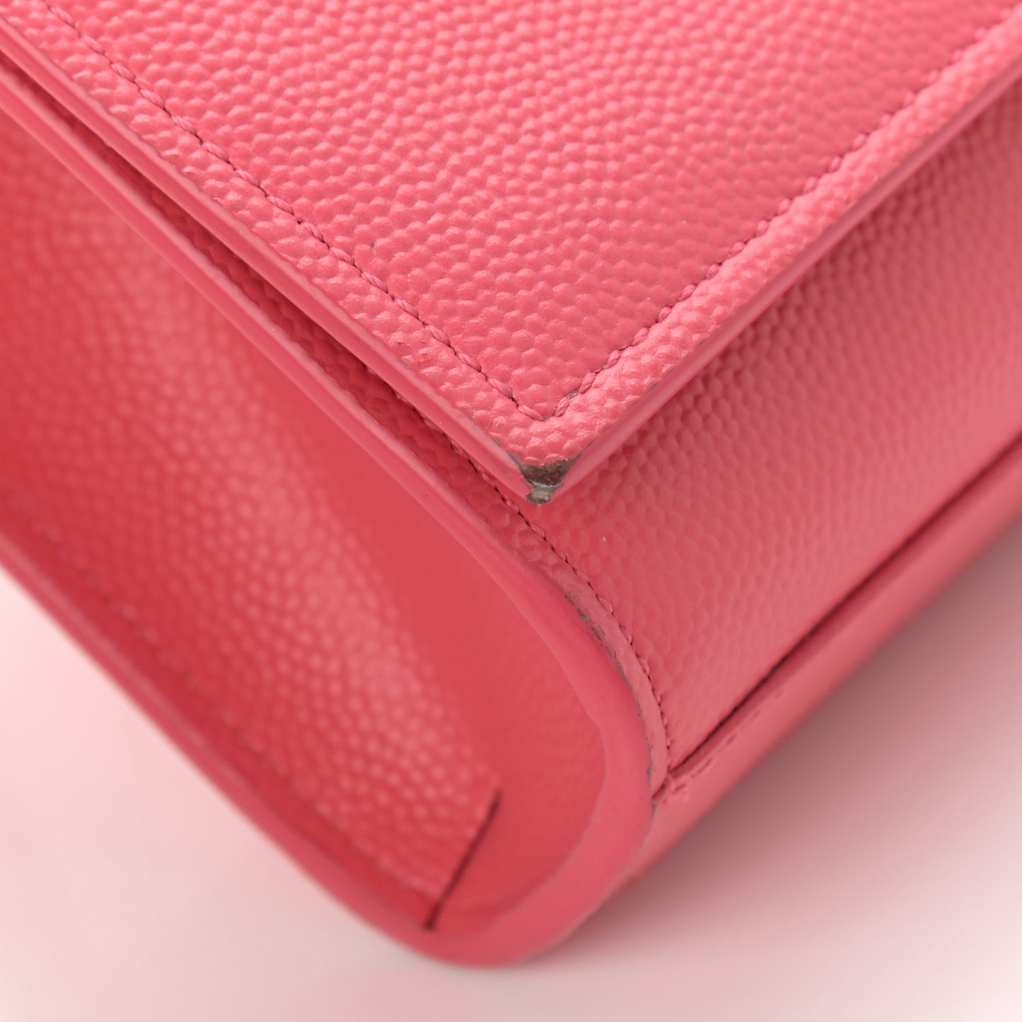 Grain De Poudre Small Classic Monogram Kate Satchel Lipstick Fuchsia