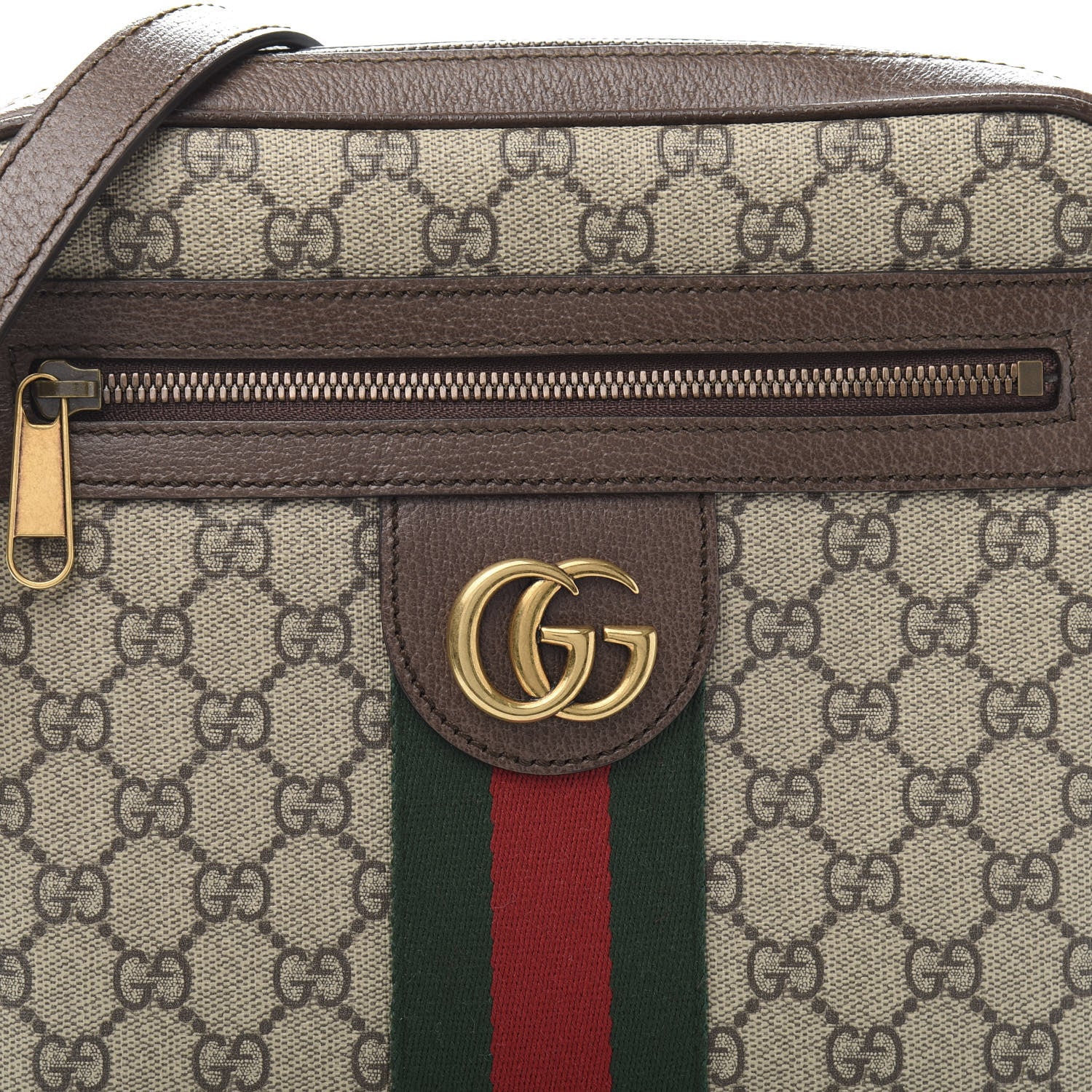 Gucci GG Supreme Monogram Web Small Ophidia Messenger Bag Brown 11 of 11