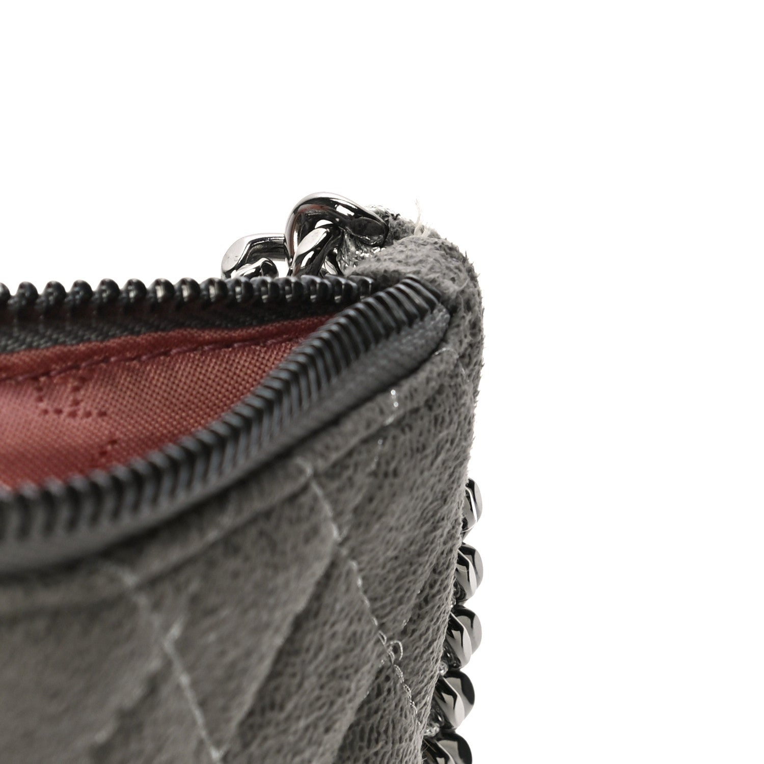 Stella McCartney Shaggy Deer Quilted Falabella Wristlet Grey 12 of 13