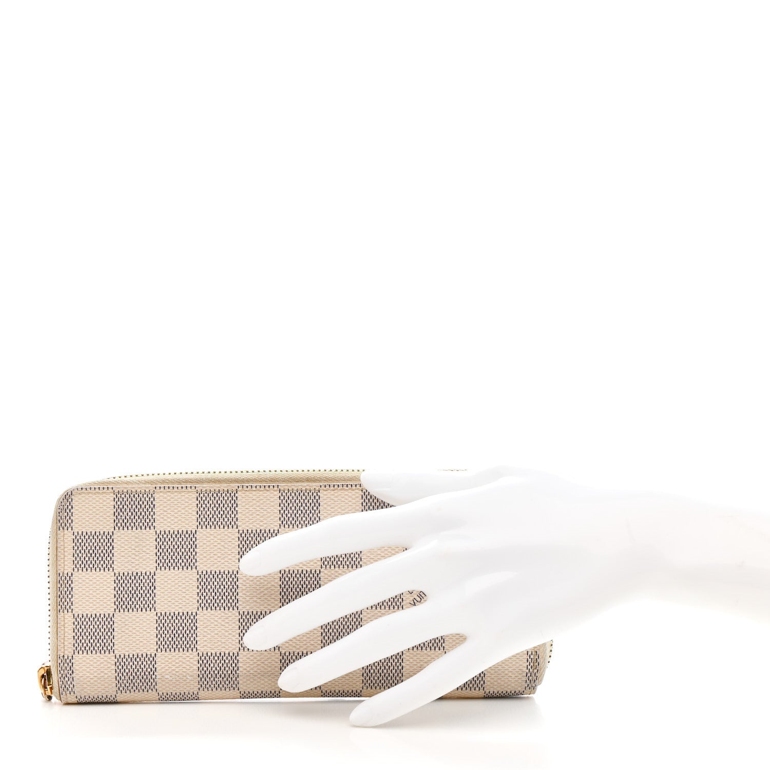 Louis Vuitton Damier Azur Clemence Wallet Rose Ballerine 2 of 13