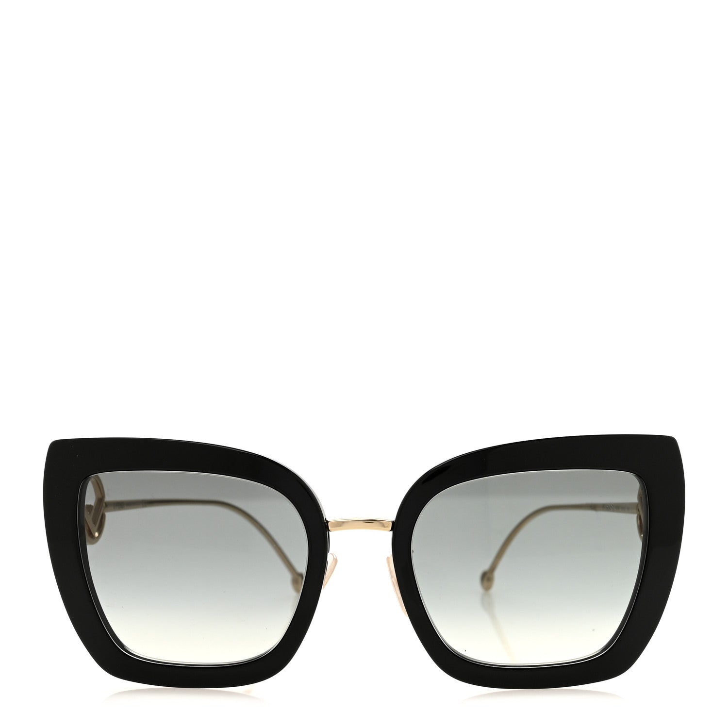 Fendi Acetate Metal F is Fendi Square Cat Eye Sunglasses FF 0424/F/S Black 2 of 7