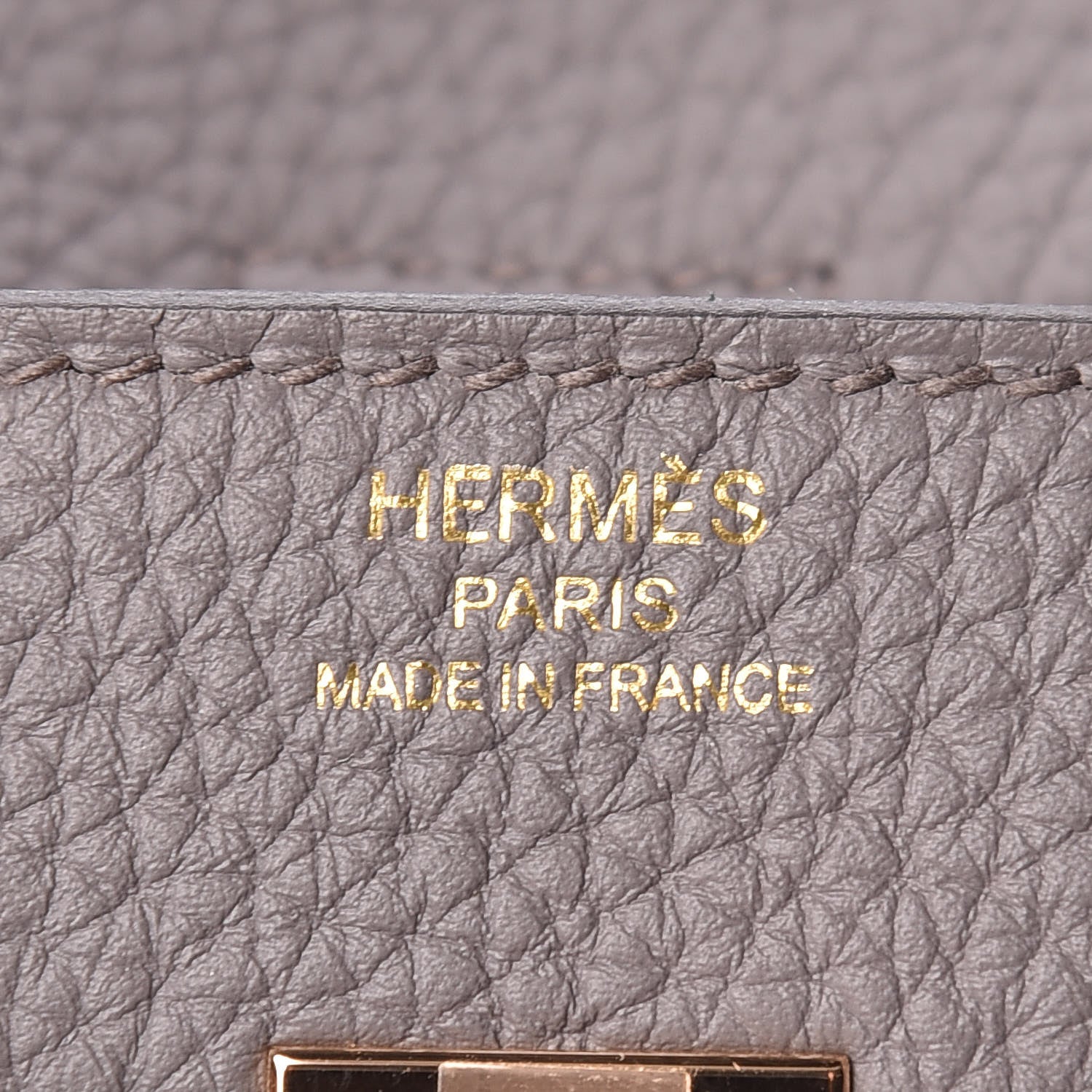 Hermes Togo Birkin 25 Etain 23 of 31