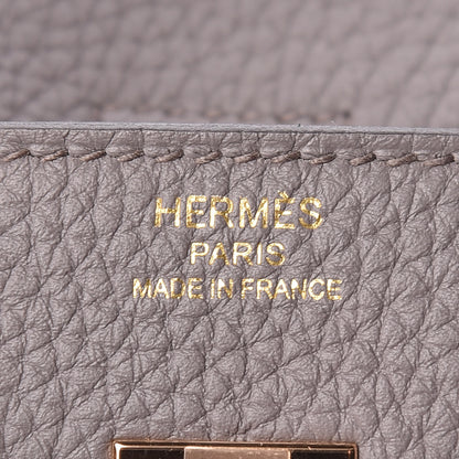 Hermes Togo Birkin 25 Etain 23 of 31
