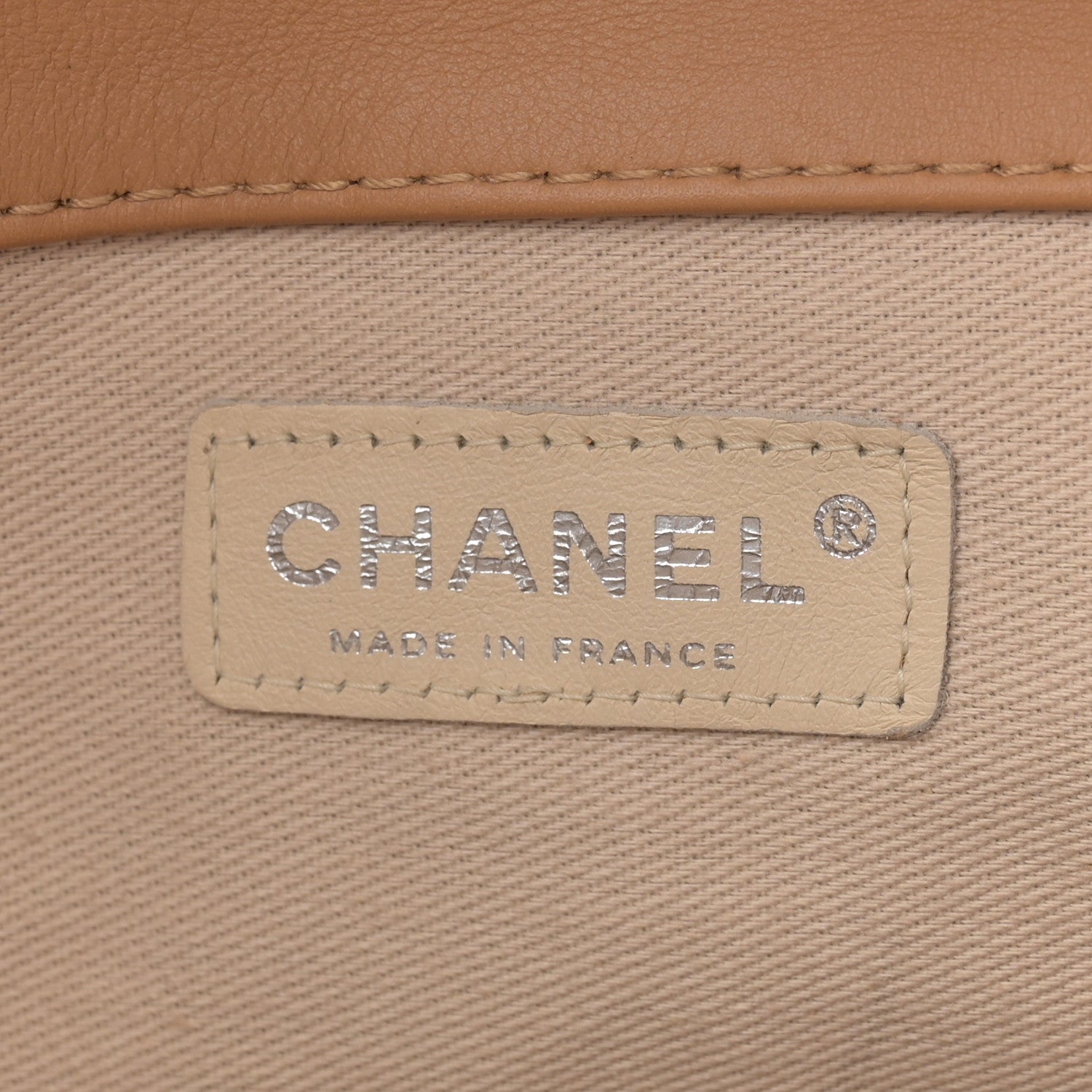 Chanel Lambskin Mademoiselle Chocolate Bar Shoulder Bag Beige 6 of 13