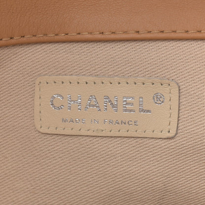 Chanel Lambskin Mademoiselle Chocolate Bar Shoulder Bag Beige 6 of 13