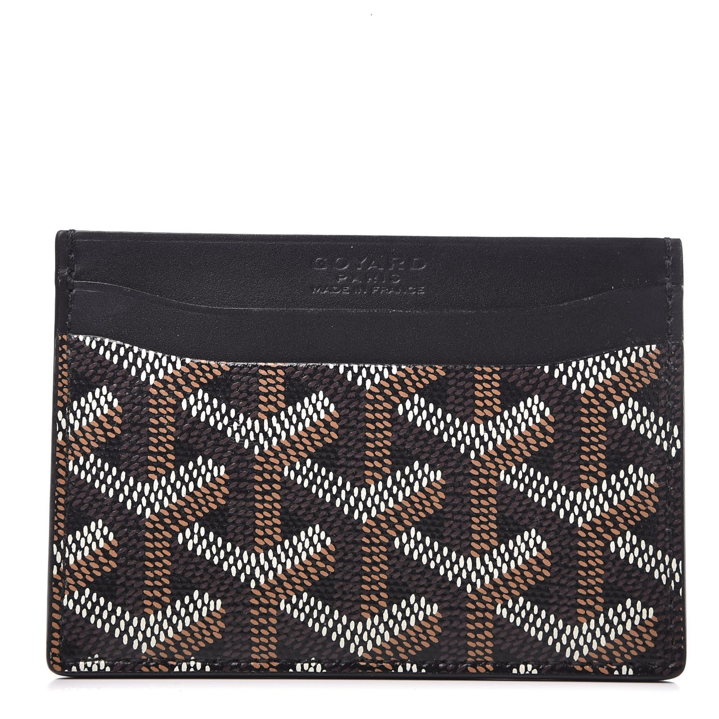 Goyardine Saint Sulpice Card Holder Black