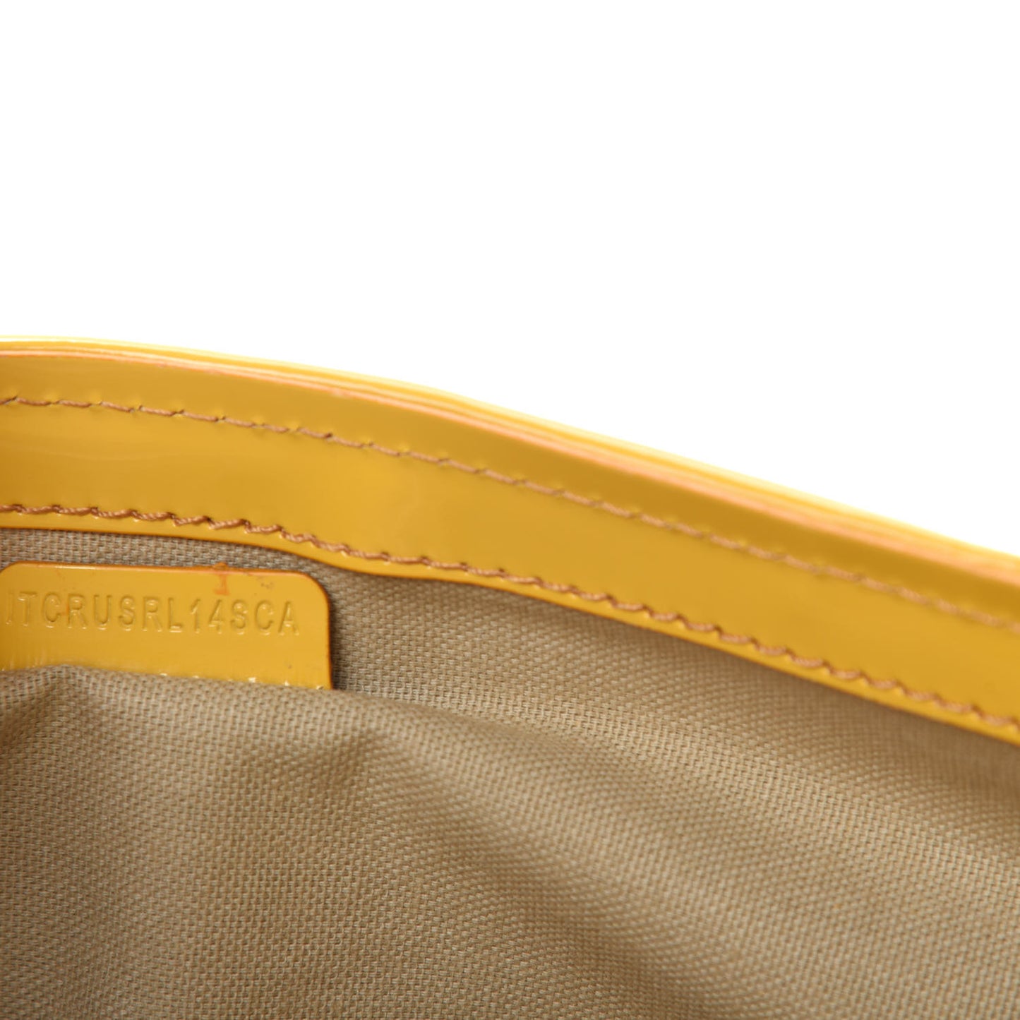Patent Lilford Check Crossbody Bag Yellow