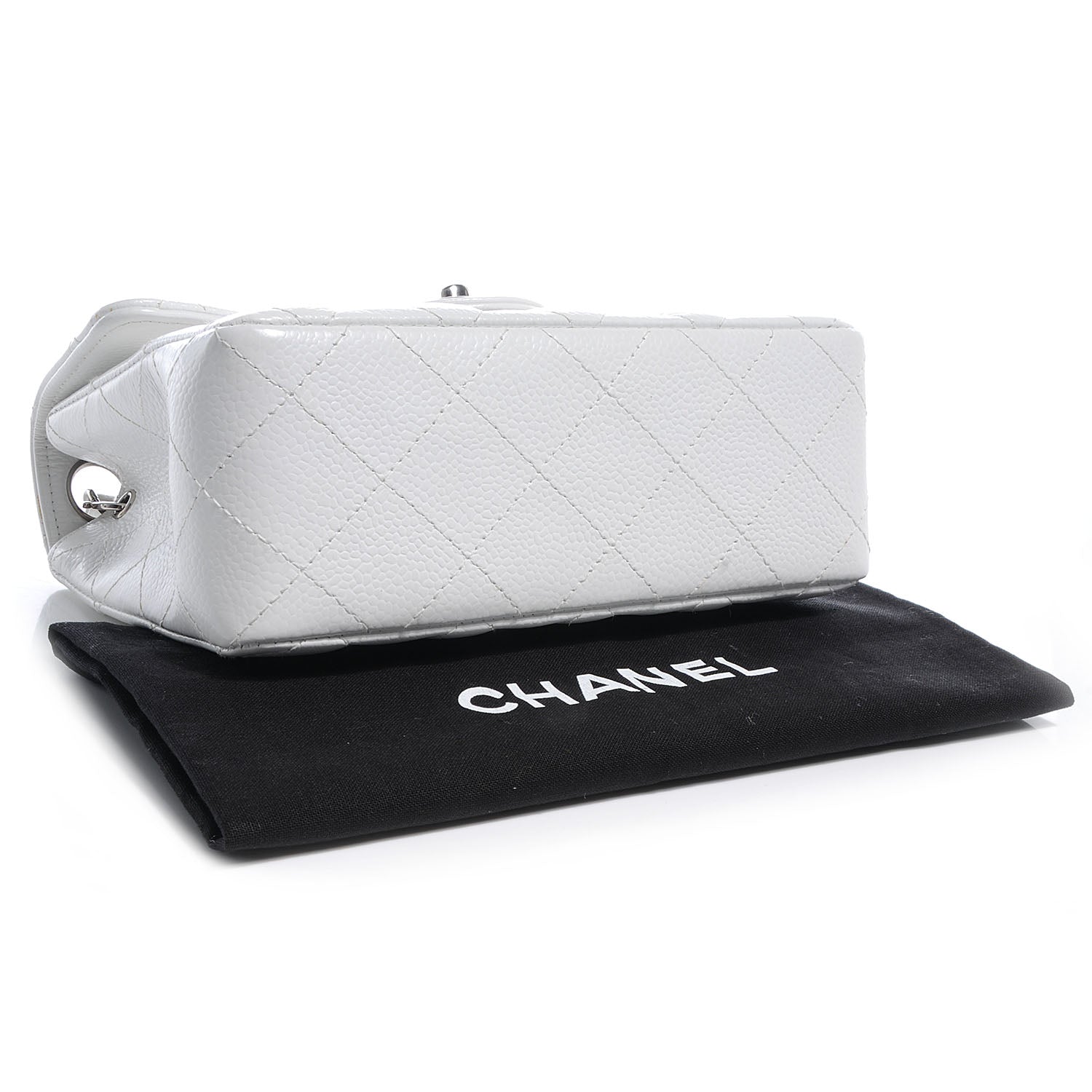 Chanel Caviar Quilted Mini Square Flap White 4 of 7