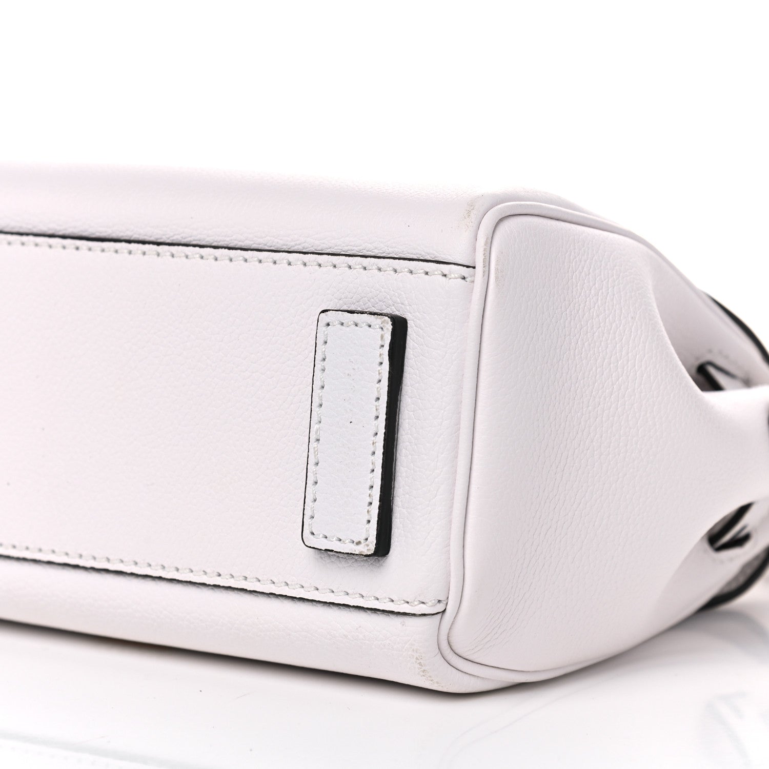 Versace Grained Calfskin Small La Medusa Top Handle Bag White 8 of 11