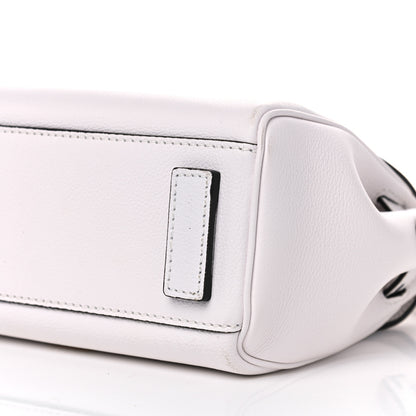 Versace Grained Calfskin Small La Medusa Top Handle Bag White 8 of 11