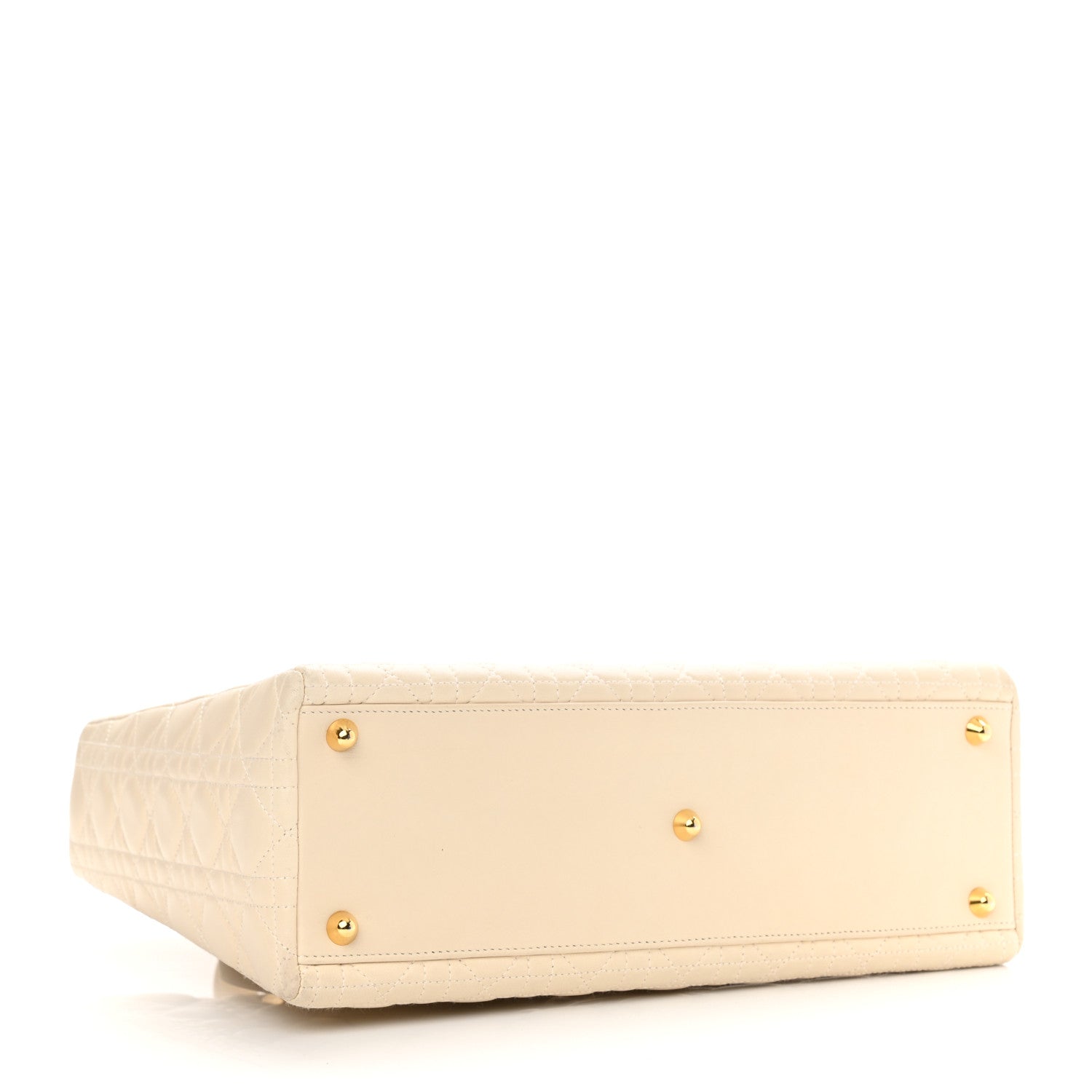 Christian Dior Lambskin Cannage Large Lady Dior Light Beige 4 of 15