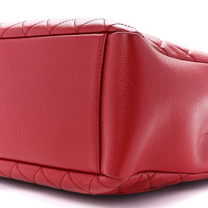 Chanel Caviar Quilted Grand Shopping Tote GST Red 11 of 11