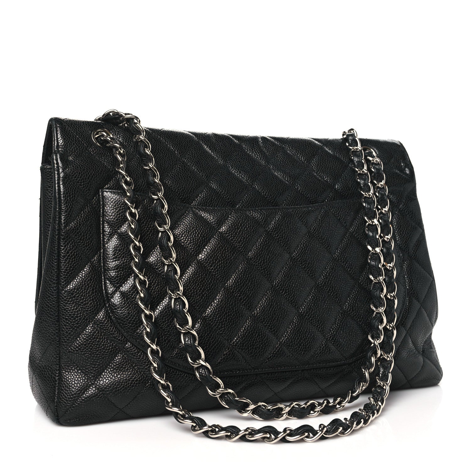 Chanel Caviar Quilted Maxi Single Flap Black 3 of 11