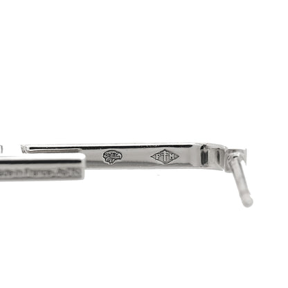 Hermes 18K White Gold Diamond Ever Chaine D'Ancre Enchainee Earrings 5 of 7