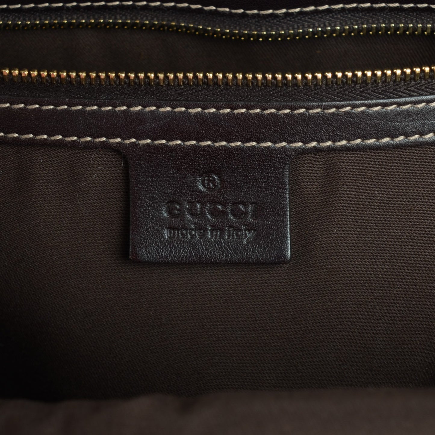 Calfskin Medium Race Bamboo Top Handle Bag Brown