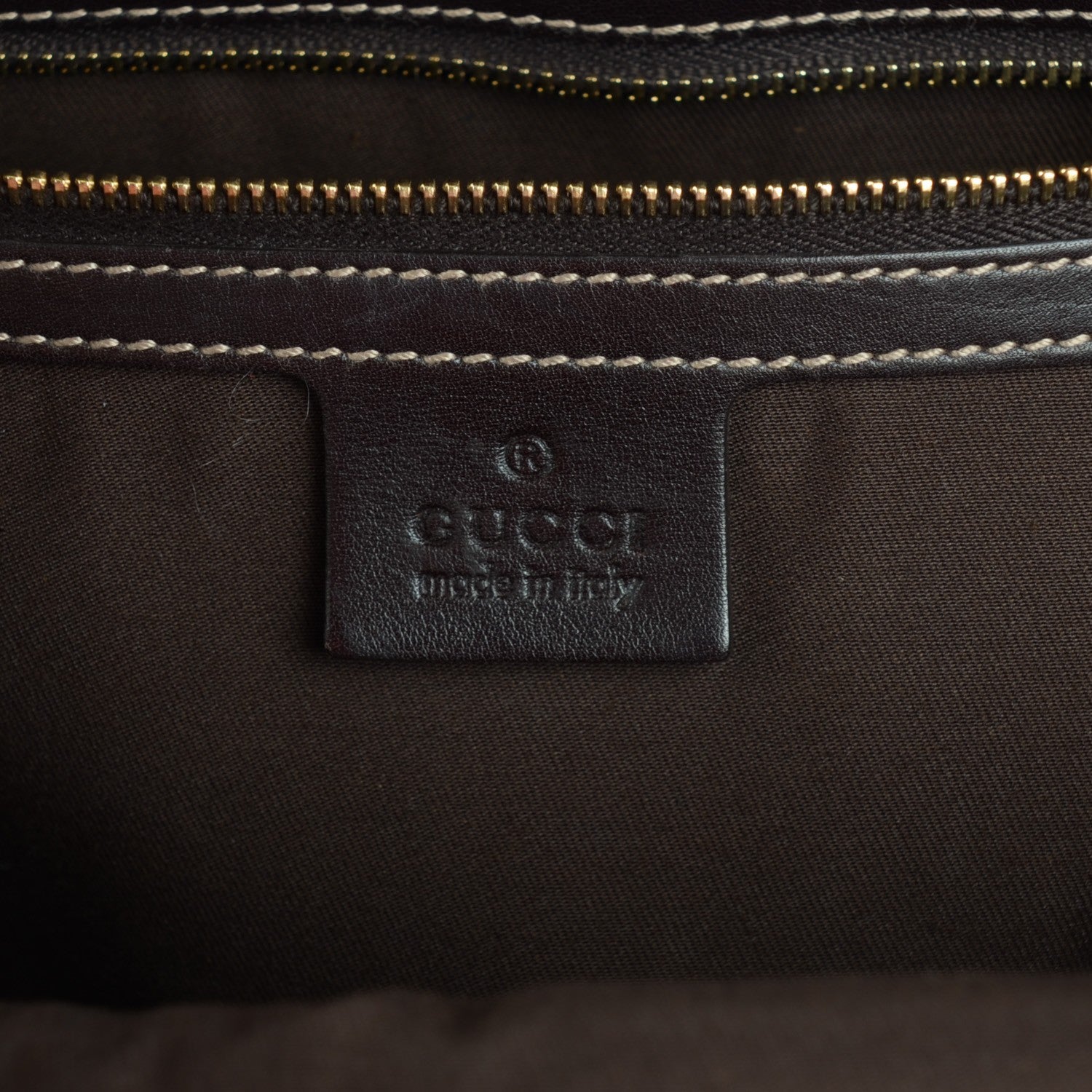 Gucci Calfskin Medium Race Bamboo Top Handle Bag Brown 6 of 7