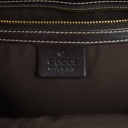 Gucci Calfskin Medium Race Bamboo Top Handle Bag Brown 6 of 7