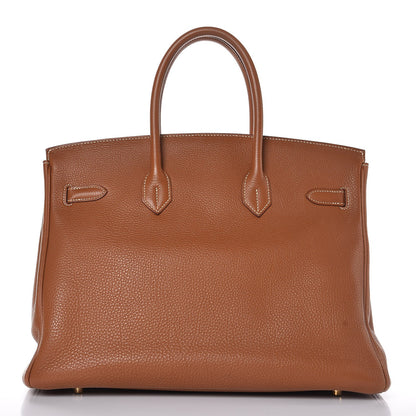 Hermes Togo Birkin 35 Gold 5 of 34